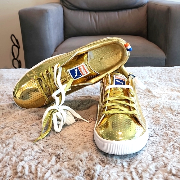 Men's Puma Walt Clyde Frasier Metallic Gold (NEW) Size 12 - Picture 6 of 6